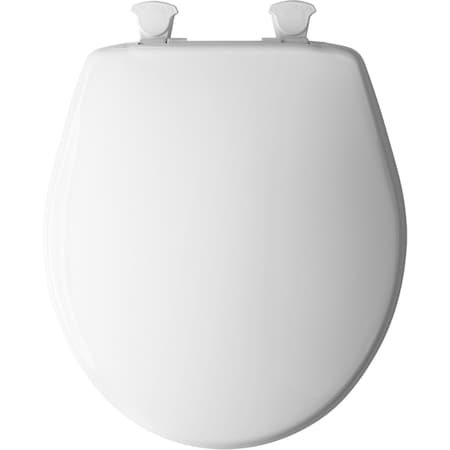 Bemis Bemis Round White Plastic Toilet Seat 7B730EC 000